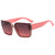 Elegant Simple Style Color Block Pc Square Full Frame Women's Sunglasses