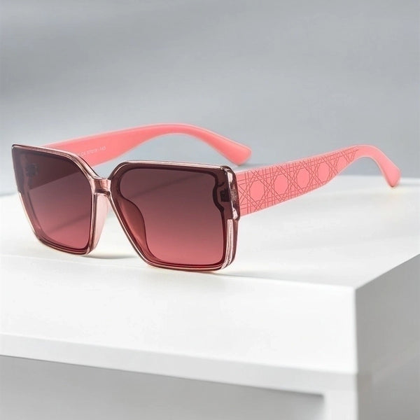 Elegant Simple Style Color Block Pc Square Full Frame Women's Sunglasses