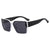 Elegant Simple Style Color Block Pc Square Full Frame Women's Sunglasses