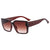 Elegant Simple Style Color Block Pc Square Full Frame Women's Sunglasses