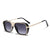 Elegant Simple Style Color Block Pc Square Full Frame Women's Sunglasses