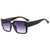 Elegant Simple Style Color Block Pc Square Full Frame Women's Sunglasses