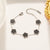 Elegant Simple Style Flower Titanium Steel Plating Inlay Shell Bracelets Earrings Necklace