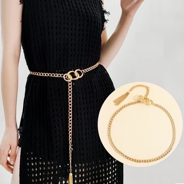 Elegant Simple Style Geometric Alloy Plating Women's Chain Belts