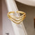 Elegant Simple Style Geometric Copper Plating Inlay Zircon 18k Gold Plated Open Rings