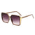 Elegant Simple Style Gradient Color Ac Square Full Frame Women's Sunglasses