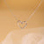 Elegant Simple Style Heart Shape Stainless Steel Hollow Out 18k Gold Plated Pendant Necklace