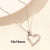 Elegant Simple Style Heart Shape Stainless Steel Plating Hollow Out 18k Gold Plated Pendant Necklace