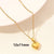 Elegant Simple Style Heart Shape Stainless Steel Plating Hollow Out 18k Gold Plated Pendant Necklace