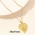 Elegant Simple Style Heart Shape Stainless Steel Plating Hollow Out 18k Gold Plated Pendant Necklace