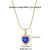 Elegant Simple Style Heart Shape Stainless Steel Plating Inlay Zircon 18k Gold Plated Pendant Necklace