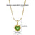 Elegant Simple Style Heart Shape Stainless Steel Plating Inlay Zircon 18k Gold Plated Pendant Necklace