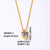 Elegant Simple Style Heart Shape Stainless Steel Plating Inlay Zircon Gold Plated Pendant Necklace