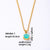 Elegant Simple Style Heart Shape Stainless Steel Plating Inlay Zircon Gold Plated Pendant Necklace