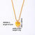 Elegant Simple Style Heart Shape Stainless Steel Plating Inlay Zircon Gold Plated Pendant Necklace