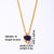 Elegant Simple Style Heart Shape Stainless Steel Plating Inlay Zircon Gold Plated Pendant Necklace