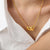 Elegant Simple Style Heart Shape Titanium Steel Plating 18k Gold Plated Earrings Necklace