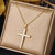 Elegant Simple Style Leaf Four Leaf Clover Insect Stainless Steel Plating Inlay Zircon Pendant Necklace