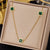 Elegant Simple Style Leaf Four Leaf Clover Insect Stainless Steel Plating Inlay Zircon Pendant Necklace