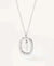 Elegant Simple Style Letter Sterling Silver Zircon Pendant Necklace In Bulk