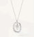 Elegant Simple Style Letter Sterling Silver Zircon Pendant Necklace In Bulk