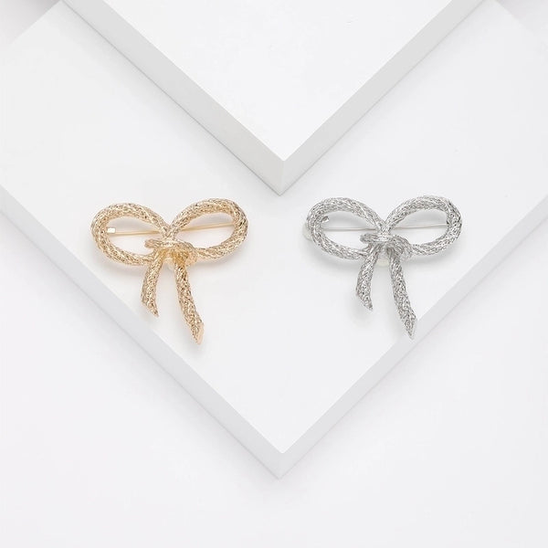 Elegant Simple Style Pin Bow Knot Alloy Plating Women's Brooches