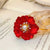 Elegant Simple Style Pin Rose Flower Alloy Plating Women's Brooches