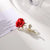 Elegant Simple Style Pin Rose Flower Alloy Plating Women's Brooches