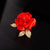 Elegant Simple Style Pin Rose Flower Alloy Plating Women's Brooches