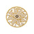 Elegant Simple Style Round Heart Shape Copper Plating Hollow Out Inlay Zircon 18k Gold Plated Charms