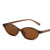 Elegant Simple Style Solid Color Ac Oval Frame Full Frame Women's Sunglasses