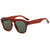 Elegant Simple Style Solid Color Ac Special-Shaped Mirror Full Frame Women's Sunglasses