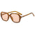 Elegant Simple Style Solid Color Ac Square Full Frame Women's Sunglasses