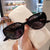 Elegant Simple Style Solid Color Pc Round Frame Full Rim Frame Women's Sunglasses