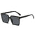 Elegant Simple Style Solid Color Pc Square Full Frame Women's Sunglasses