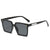 Elegant Simple Style Solid Color Pc Square Full Frame Women's Sunglasses