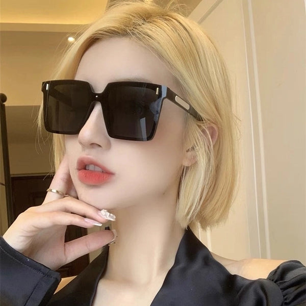 Elegant Simple Style Solid Color Pc Square Full Frame Women's Sunglasses