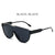 Elegant Simple Style Solid Color Pc Toad Glasses Full Frame Women's Sunglasses