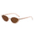 Elegant Simple Style Streetwear Geometric Ac Oval Frame Full Frame Women's Sunglasses