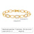 Elegant Snake Butterfly Copper Plating Inlay Zircon 18k Gold Plated Bracelets