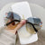 Elegant Solid Color Pc Oval Frame Rhinestone Frameless Women's Sunglasses