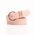 Elegant Solid Color Pu Leather Alloy Women's Leather Belts