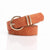 Elegant Solid Color Pu Leather Alloy Women's Leather Belts