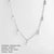 Elegant Solid Color Stainless Steel Imitation Pearl Plating Necklace