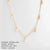 Elegant Solid Color Stainless Steel Imitation Pearl Plating Necklace