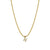 Elegant Solid Color Titanium Steel Inlay Zircon Necklace