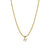 Elegant Solid Color Titanium Steel Inlay Zircon Necklace