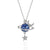 Elegant Star Moon Stainless Steel Copper Plating Inlay Artificial Diamond Pendant Necklace