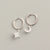 Elegant Star Moon Sterling Silver Plating Rhinestones Earrings 1 Pair