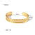 Elegant Streetwear Animal Leaf Stainless Steel Plating 18k Gold Plated Wristband Bangle